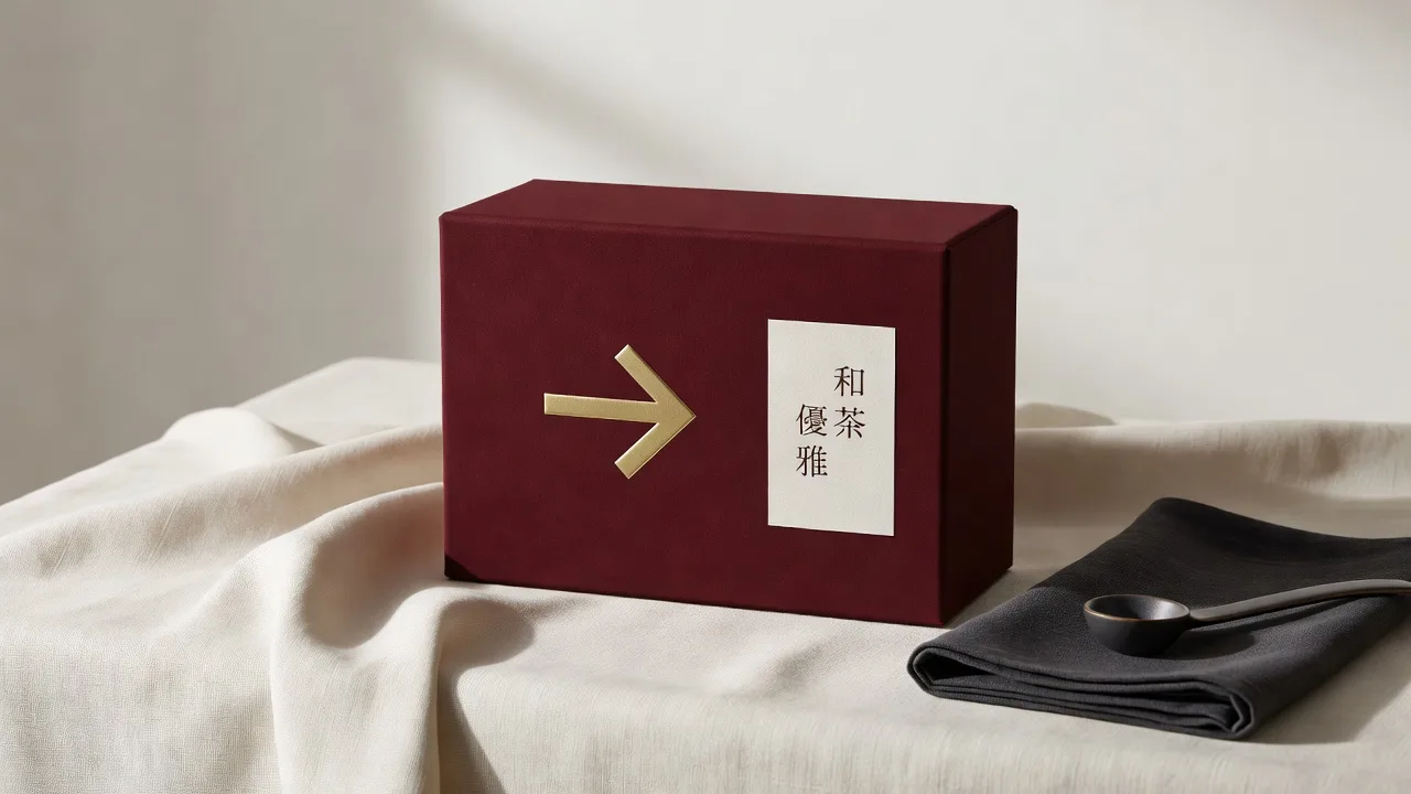 高級日本茶のパッケージングデザイン
