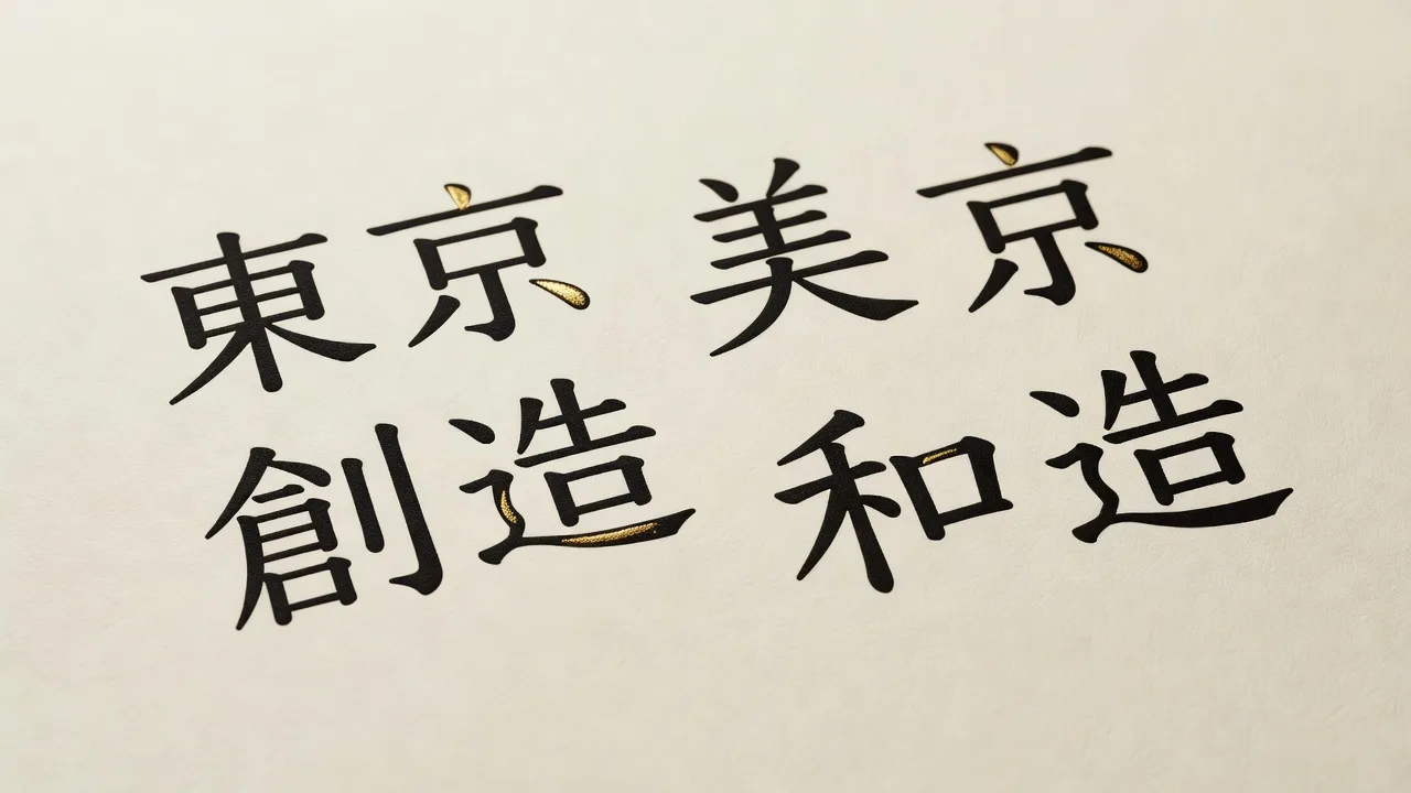 和文タイポグラフィの実験的なスペシメン